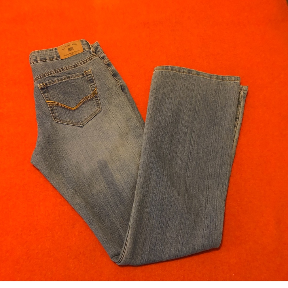 Vintage US Polo Assn mid rise flare hipster jeans GUC